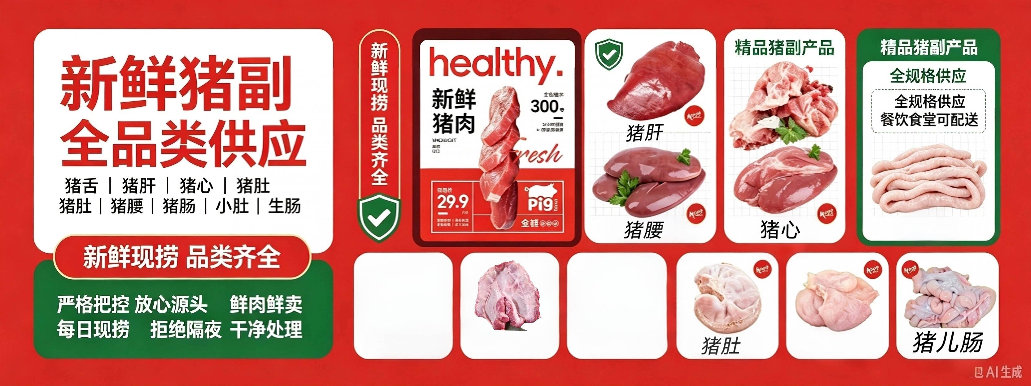 猪副产品供应宣传物料 图片 2