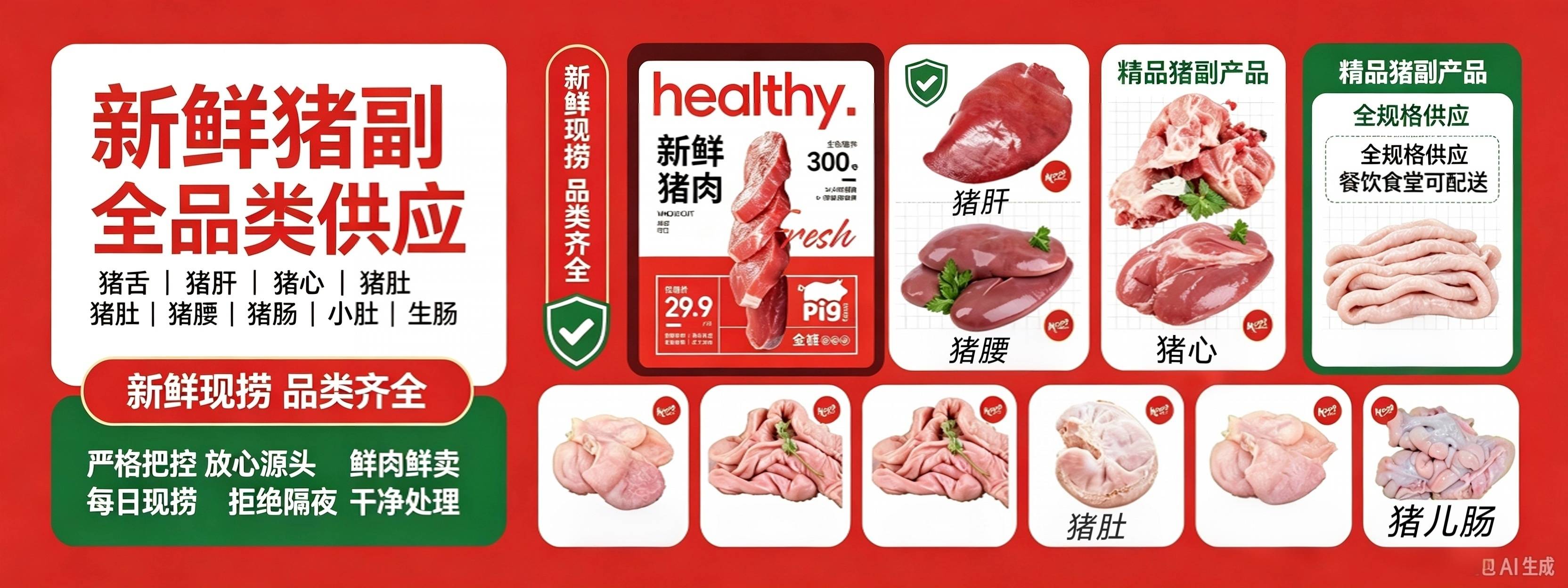 猪副产品供应宣传物料