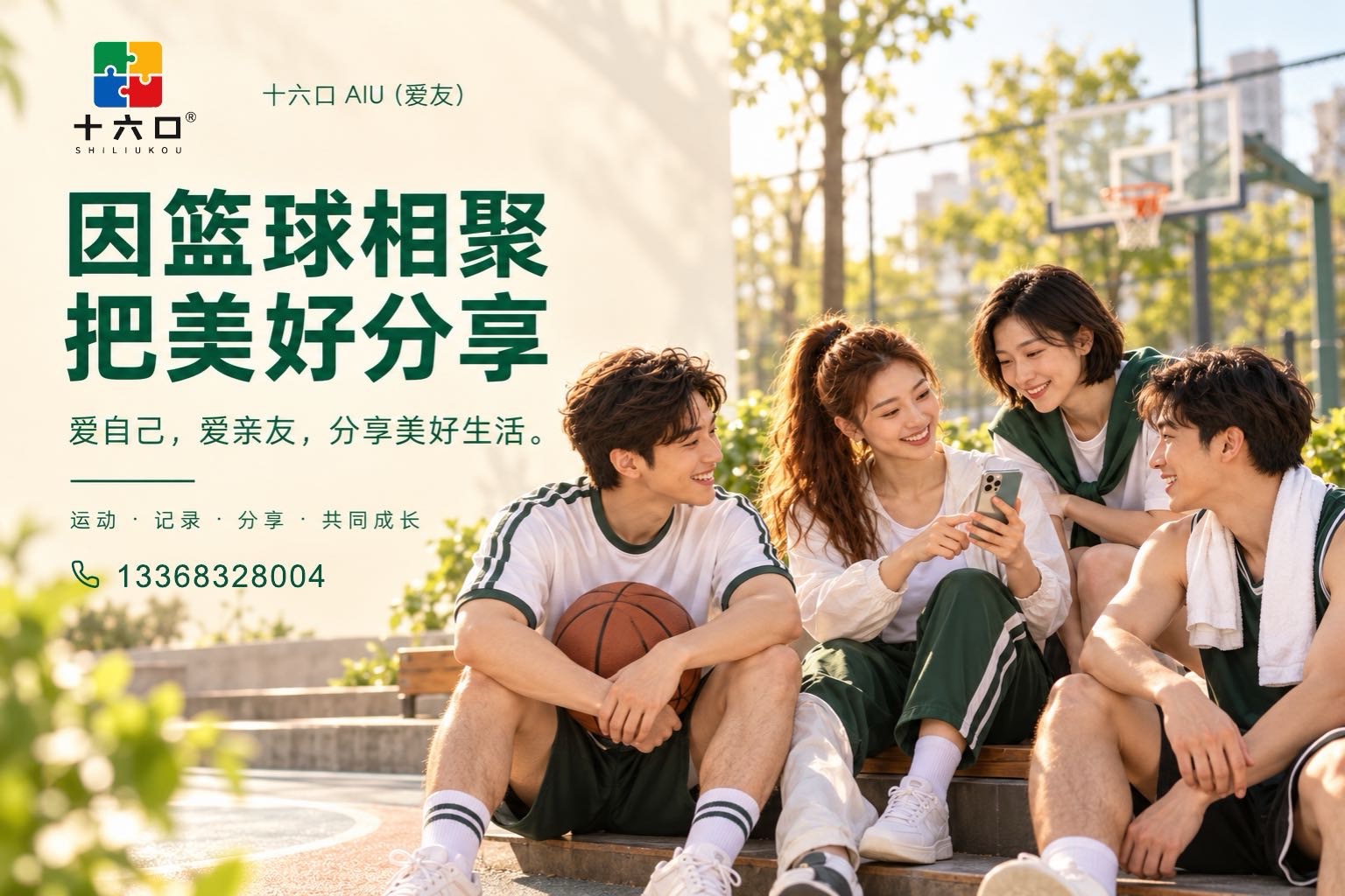 十六口AIU篮球社交主题宣传物料
